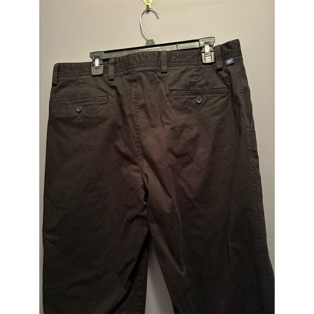 Dockers Men's Khakis Flat Front Pants Black Size 36x32 Casual - Picture 6 of 8
